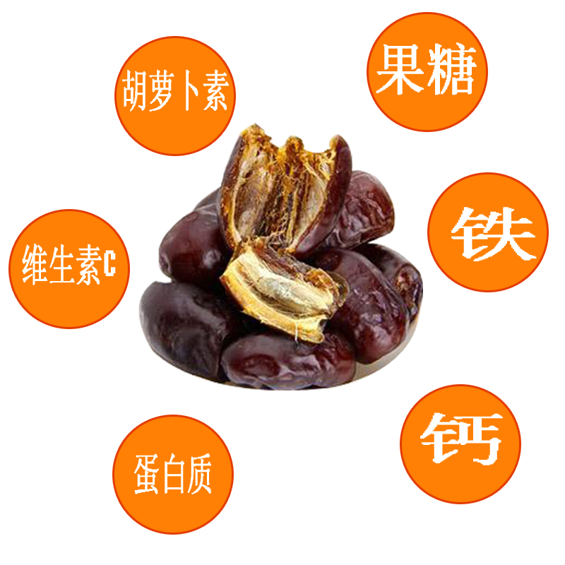 椰枣临期迪拜阿联酋特产dates fard date crown进口皇冠零食干果 - 图0