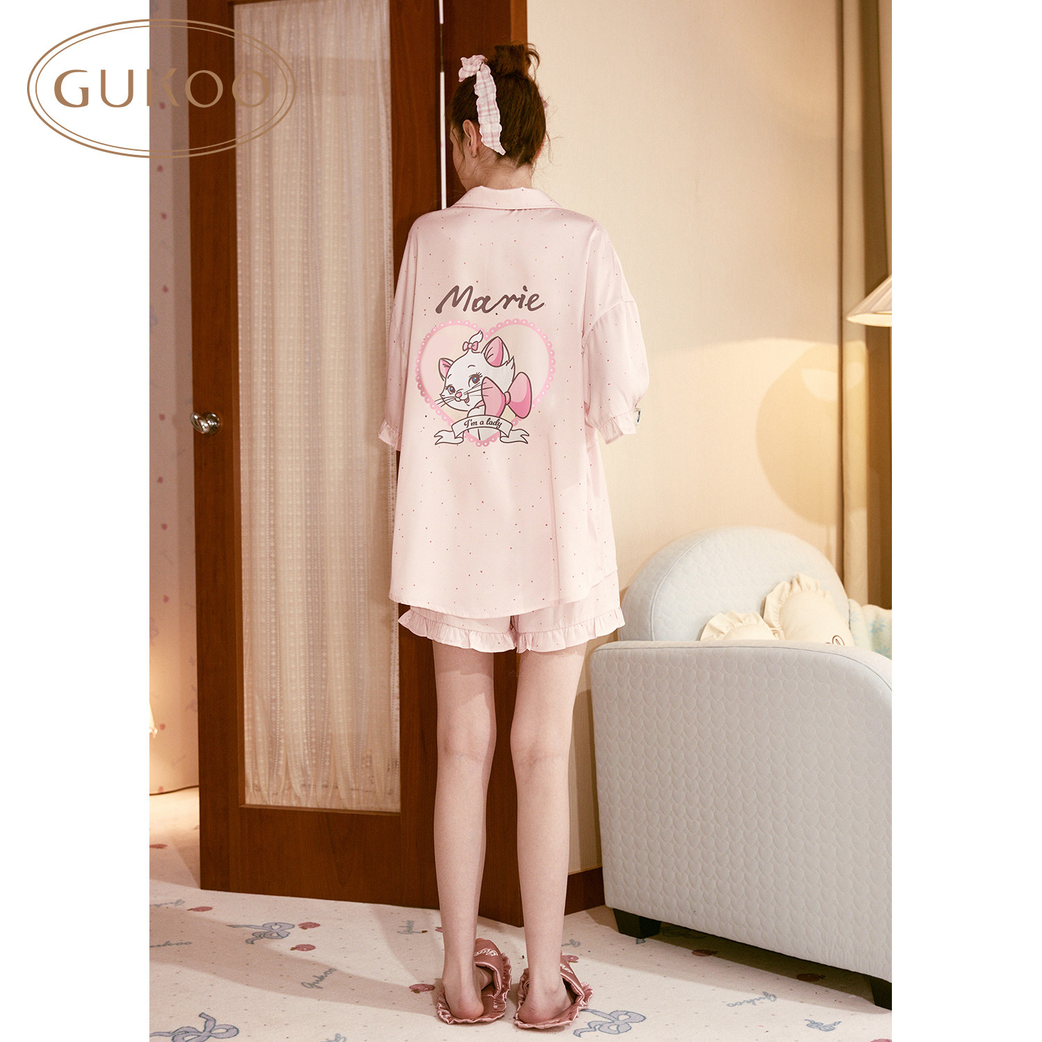 【蜂狂618】Gukoo/果壳春夏家居服套装睡裙