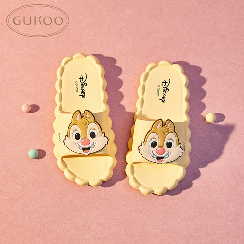 Фруктовая раковина Disney IP -шлепанцы женская xiajiadao indo eva non -slip ванная комната ступенька