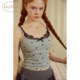 Fruit shell suspender beautiful back for women spring and summer bow new lace side belt chest pad women inner vest