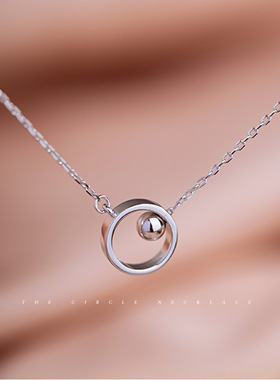 你比星光美丽纪星谭松韵同款圆珠项链轻奢小众极简日常通勤锁骨链