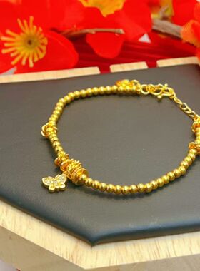 新款镶钻蝴蝶小蛮腰跑环手链女款