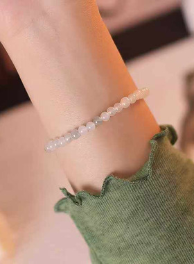 天山翠玉石手链女葫芦莲蓬送闺蜜