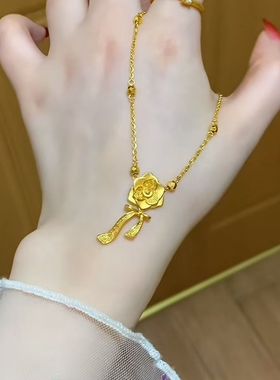 网红爆款在逃公主蝴蝶结项链女款