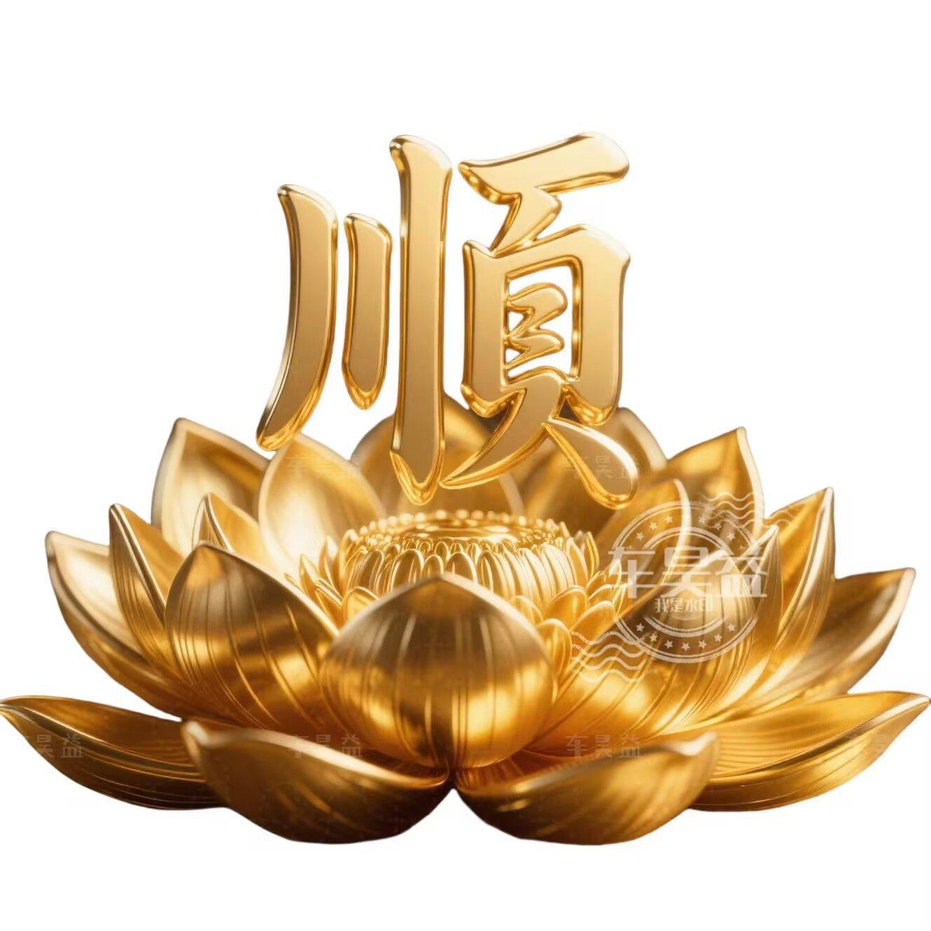 金色莲花福字贴纸客厅玄关墙上贴画福字平安幸福门贴新年装饰贴纸,淘宝优惠券,粉丝福利购,淘宝优惠卷