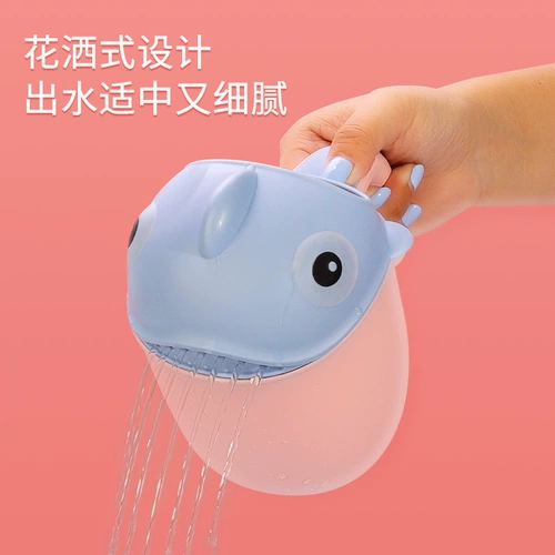 Детская пластиковая ложка для мытья головы, детское средство детской гигиены, банный ковш, увеличенная толщина