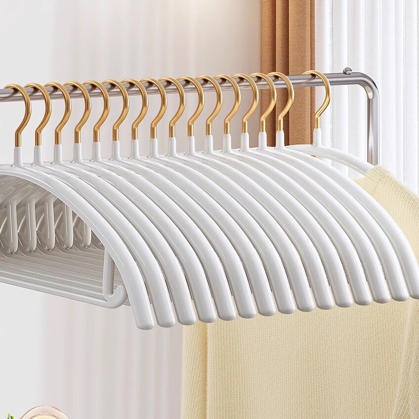 佳帮手家用衣架防滑无痕衣挂学生防肩角护衣浸塑撑衣服挂架衣撑子