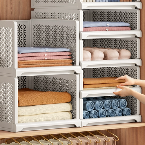 Лучший помощник для хранения вещей в шкафу, ящик для хранения артефактов, многослойный органайзер-перегородка, полка для общежития, корзина для хранения