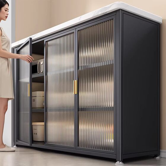 Adjustable height sideboard