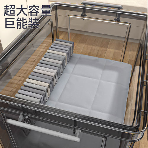 佳帮手大容量透明收纳箱家用衣柜衣物塑料盒子玩具后备箱收纳盒子 - 图2