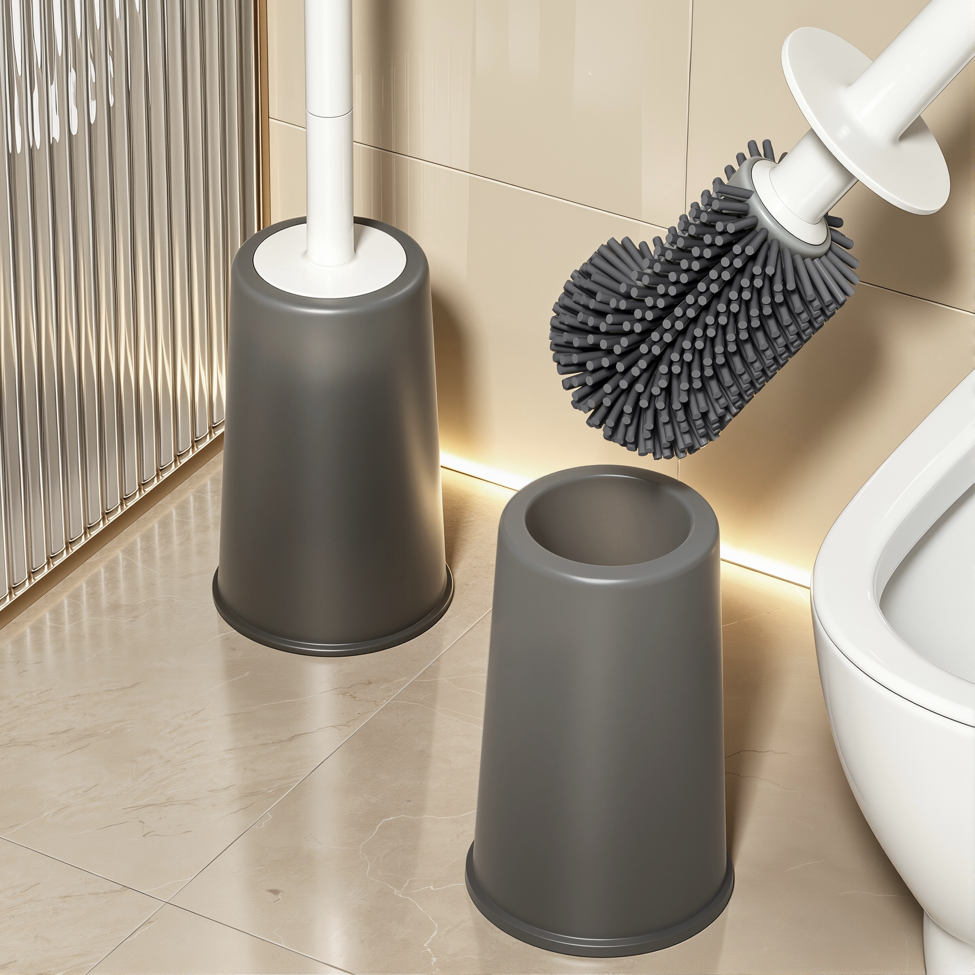 Best helper with base toilet brush household no dead angle bathroom toilet brush long handle cleaning brush artifact