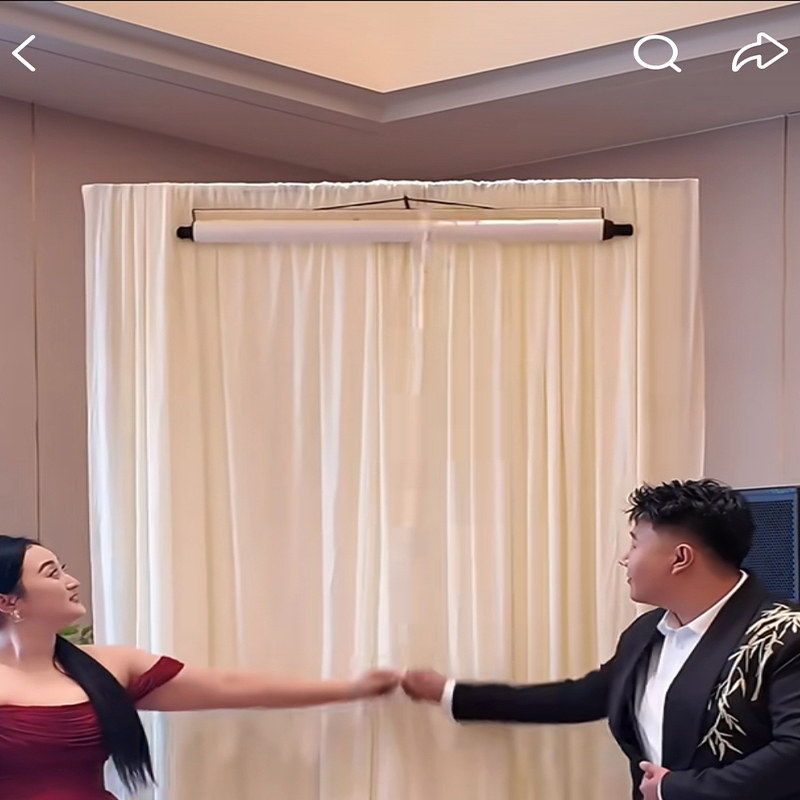 下拉手拉订婚书卷轴手写真迹婚书婚宴高级感中式婚庆布置挂画定制,淘宝优惠券,粉丝福利购,淘宝优惠卷