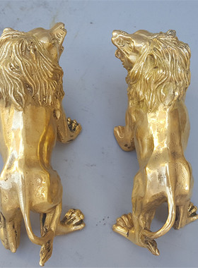 黄铜复古怀旧客厅狮子