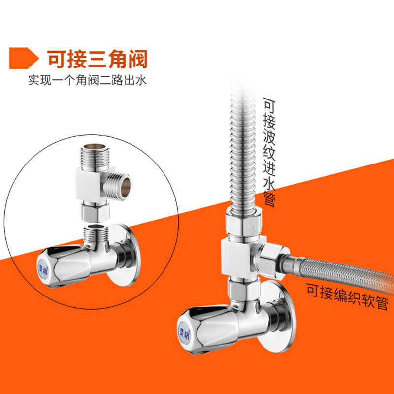 加厚4分全铜带活接三通一进二出内牙转外牙分水器阀水管接头配件-图2