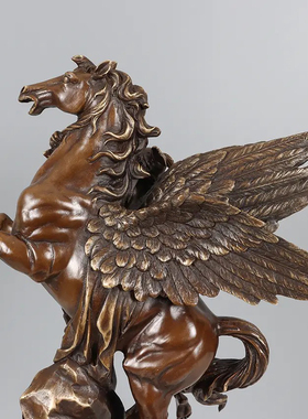 珀尔修斯美杜莎希腊神话风铜雕塑