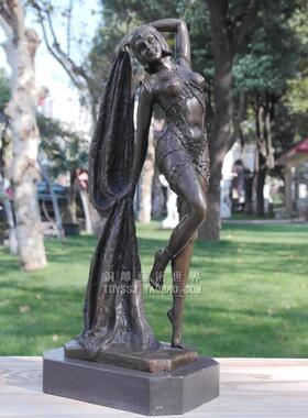 欧式风舞者展示架摆件玄关柜