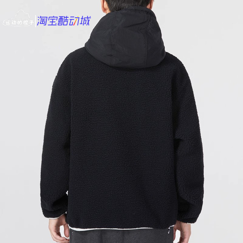 Nike/耐克 Air Jordan男子运动仿羊羔绒休闲套头衫卫衣DV1587-010,淘宝优惠券,粉丝福利购,淘宝优惠卷