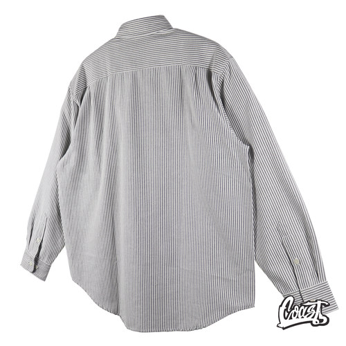MADNESS STRIPED SHIRT 21SS 条纹宽松长袖男 CityBoy衬衫 余文乐 - 图1