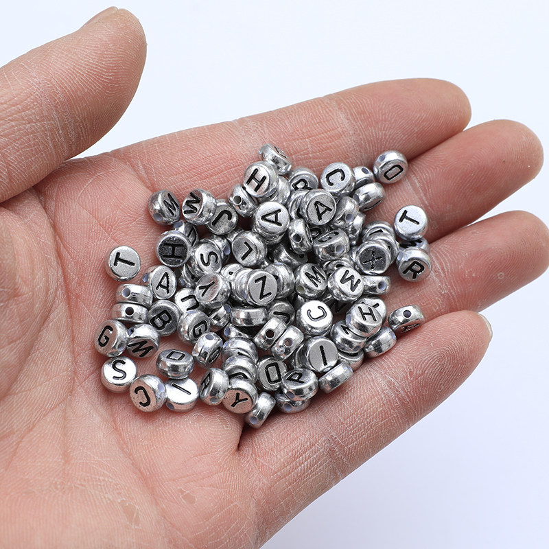 5克4x7mm扁珠古银英文单字母复古散珠diy手工饰品配件手链串珠,淘宝优惠券,粉丝福利购,淘宝优惠卷