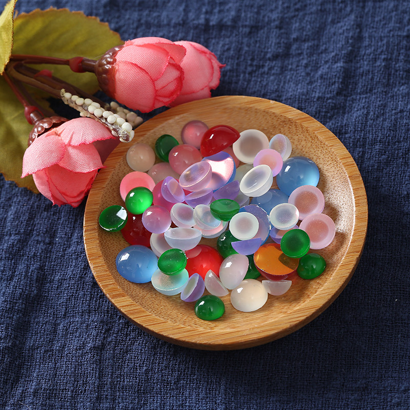 圆形树脂猫眼宝石戒面手工diy古风发簪镶嵌材料毛绒玩偶眼睛配件,淘宝优惠券,粉丝福利购,淘宝优惠卷