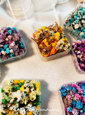 永生花干花盒材料junkjoiurnal艺术垃圾手账手工花头装饰diy素材