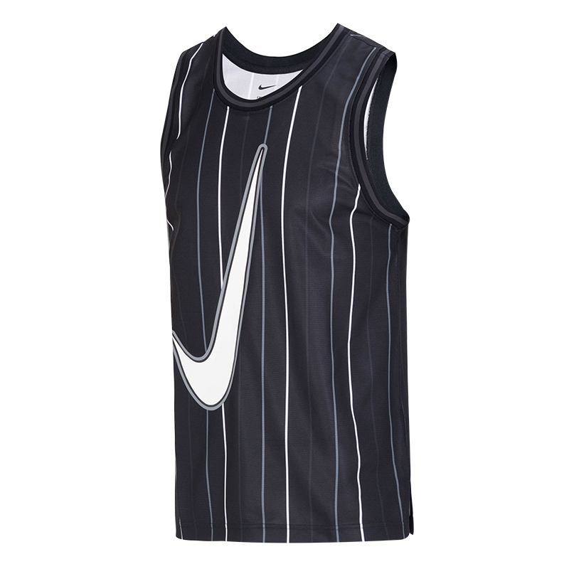 Nike/耐克新款男子篮球训练休闲运动透气无袖背心T恤 DX0436-010 - 图3