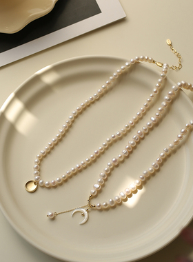 银芊巴洛克时尚百搭珍珠项链女