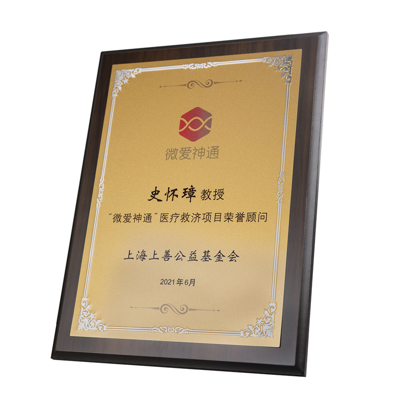 高档授权牌定制胡桃木实木质奖牌定做经销商荣誉牌匾证书感谢铜牌