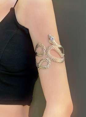 欧美风小众设计蛇形臂环