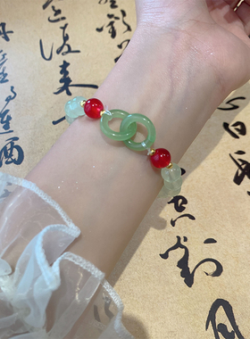 新中式手链女古风仙气串珠手串