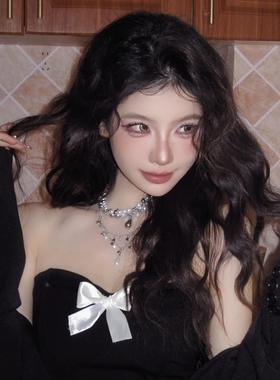 y2k千禧辣妹风锆石流苏项链