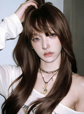 中古夸张月亮星星项链女