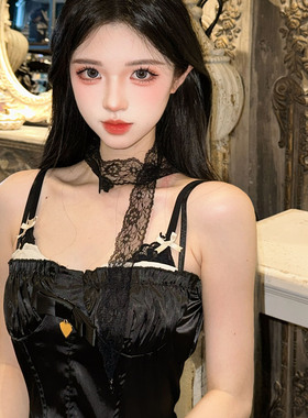 甜酷风水钻长款流苏项链女