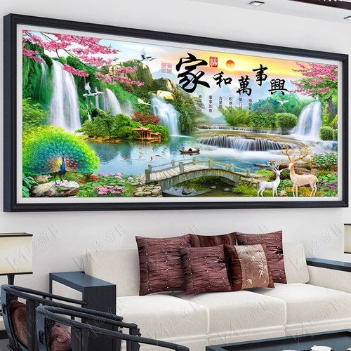 Главная Hehexing Cross Emelcodery 2021 Новая линия вышитая гостиная атмосферная ландшафт ландшафт