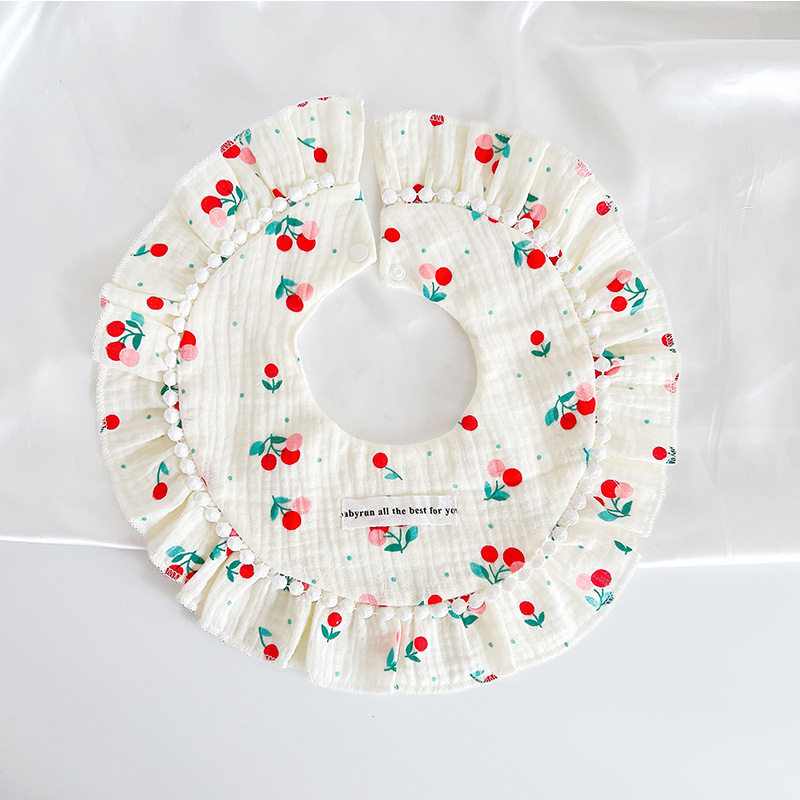 公主防水婴儿围嘴女宝宝纱布加厚口水巾宫廷风加大360度围兜饭兜,淘宝优惠券,粉丝福利购,淘宝优惠卷
