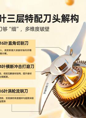 罗娅全自动多功能免煮免滤豆浆机