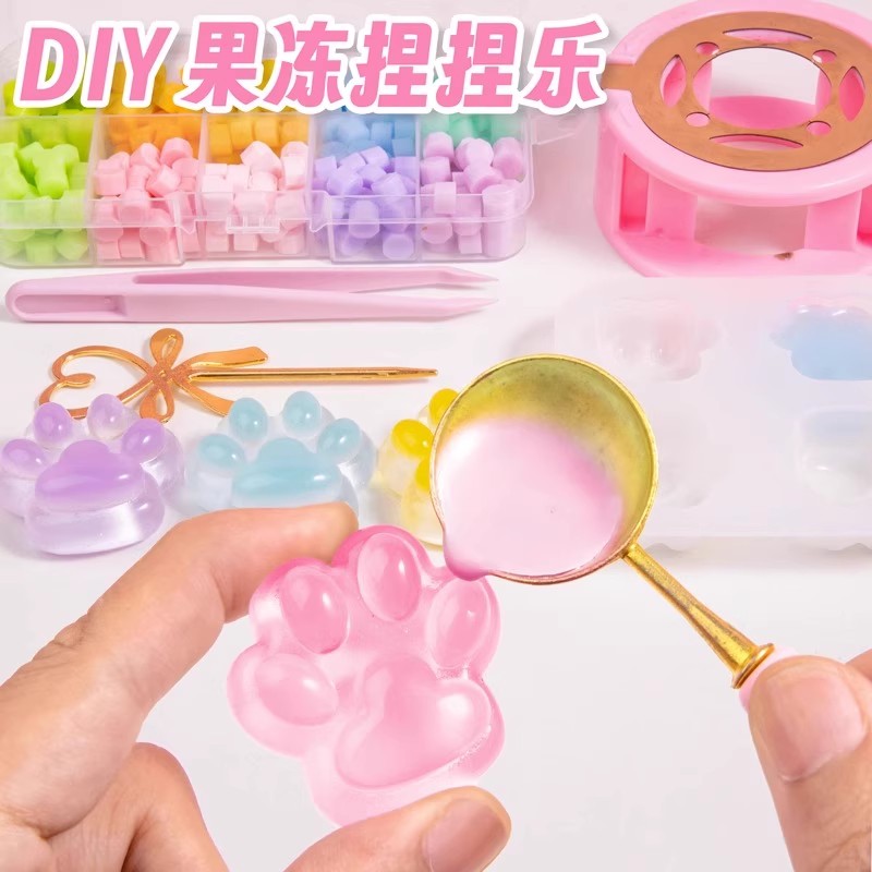 六一儿童节礼物手工果冻胶女孩子diy玩具奶油胶制作材料包小学生