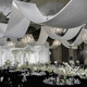 Korean wedding milk silk stretch fabric tiled ceiling
