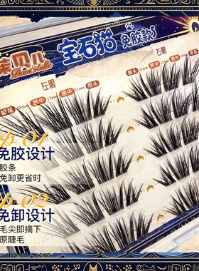 黛莱贝儿仿生分层浓密嫁接假睫毛