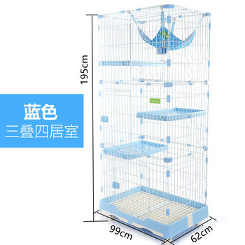 Chuangyi cat cage home indoor cat villa cat nest with drawers double-layer three-story large space breeding cage display cage