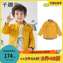one thousand anecdotts for the fall Childrens clothes men and women childrens baby jacket cardiovert loose collar windproof clothing jacket