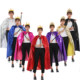 1 Halloween adult king costume princess dress up cloak scepter crown princess bronzing red cloak cloak