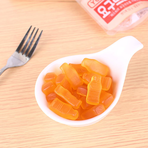 韩国进口网红零食 LOTTE乐天乳酸菌软糖 可爱QQ糖酸奶橡皮糖果50g - 图0