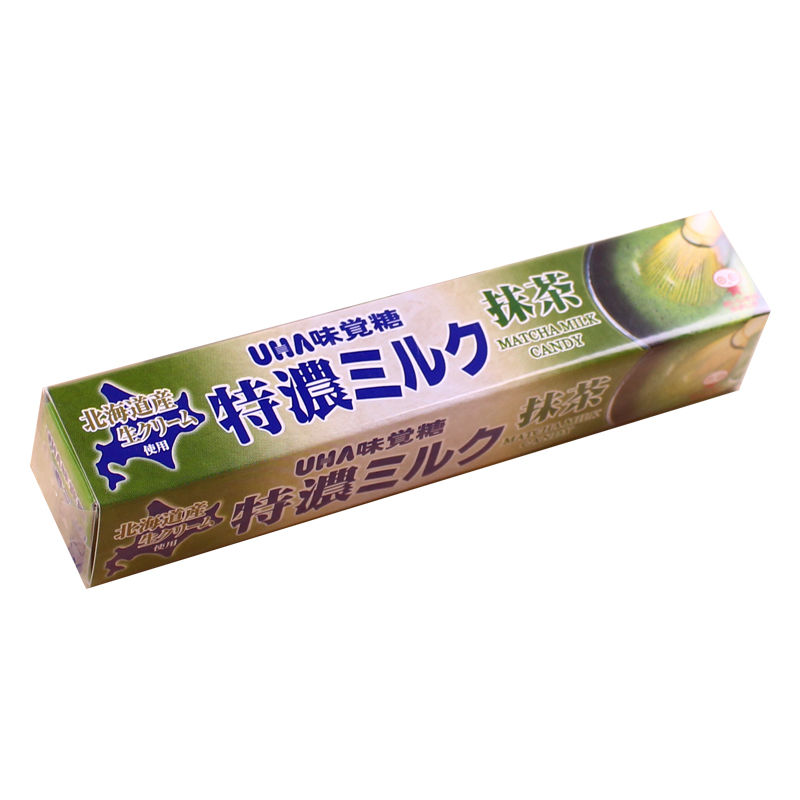 日本进口糖果 UHA悠哈味觉8.2特浓硬奶糖37g 休闲零食牛奶抹茶味 - 图2