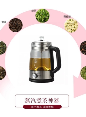 热卖新款友茗堂304不锈钢电热烧水壶全自动恒温蒸茶壶泡茶 煮茶器