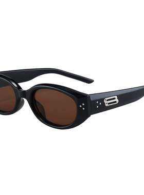 复古猫眼墨镜女士明星同款ins高级感网红防紫外线显瘦太阳眼镜男