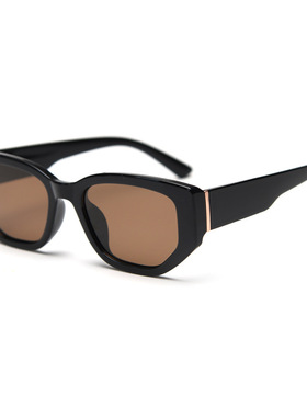 2025新款红色欧美猫形偏光太阳镜男女高级感窄框防晒墨镜防紫外线