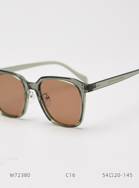 新款草绿色个性多边形偏光太阳眼镜男女复古可配近视墨镜防紫外线