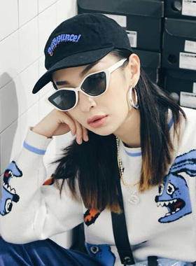 INS韩版嘻哈网红沙滩女蹦迪眼镜