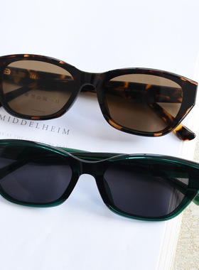 红色TR90猫眼一体镜片太阳眼镜潮男女高级感网红街拍时尚休闲墨镜